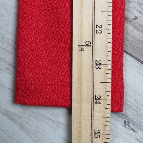 Banana Republic* Women's Long Sleeve Turtle Neck Blouse Size XS Red~‎ Sparkle✨ - Picture 8 of 8